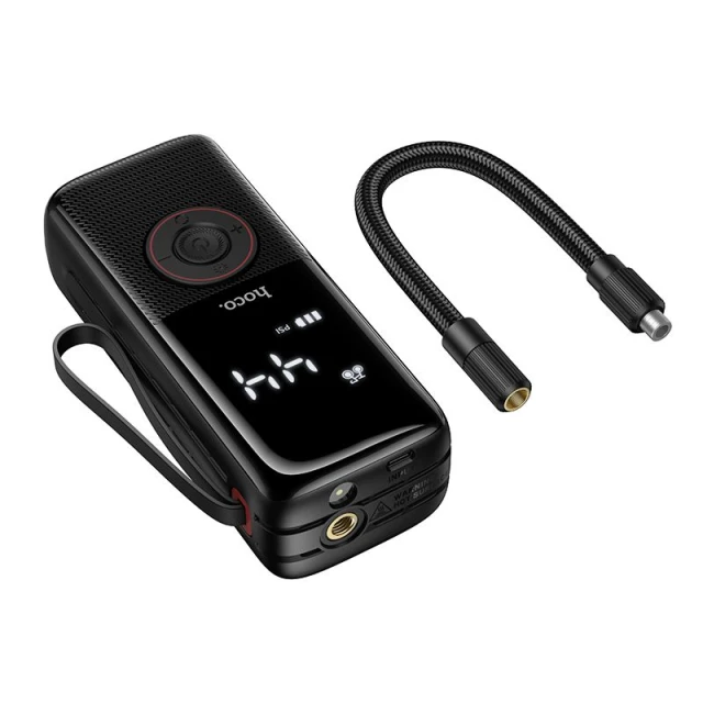 Компресор автомобільний Hoco ZP18 бездротовий 4000mAh Black (6942007673303)