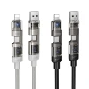 Кабель HOCO U151 4в1 USB-A/C до USB-C/Lightning 240W 1.2 м Black (6942007673532)