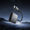 Адаптер Hoco UPA34A AUX USB C на 2x USB C max 10W Grey (6942007673563)