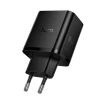 Мережевий зарядний пристрій Hoco N75 2x USB-C + USB-A QC3.0 PD 65W Black (6942007673839)