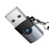 Адаптер Hoco UA46B OTG USB A на USB C Grey (6942007675642)