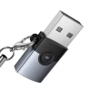 Адаптер Hoco UA46B OTG USB A на USB C Grey (6942007675642)