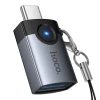 Адаптер Hoco UA46C OTG USB C на USB A 3A Grey (6942007675659)