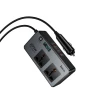 Розгалужувач Hoco Z66 для автомобільного прикурювача 2 порти PD 66W Black (6942007675673)