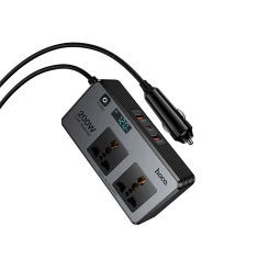 Розгалужувач Hoco Z66 для автомобільного прикурювача 2 порти PD 66W Black (6942007675673)