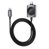 Кабель Hoco CW66 USB C - USB C PD100W с функцией зарядки Apple Watch 1.2 м Black (6942007675680)