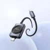 Кабель Hoco CW66 USB C - USB C PD100W с функцией зарядки Apple Watch 1.2 м Black (6942007675680)
