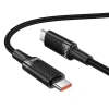 Кабель Hoco U153 Extreme USB-C to USB-C PD 5A 100W 1.2m Black (6942007677233)