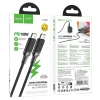 Кабель Hoco U153 Extreme USB-C to USB-C PD 5A 100W 1.2m Black (6942007677233)