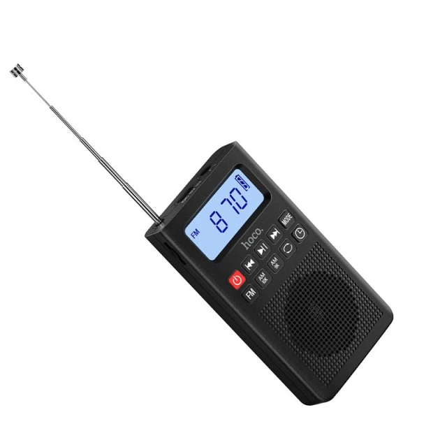 Радіо портативне Hoco HI51 Black (6942007677417)