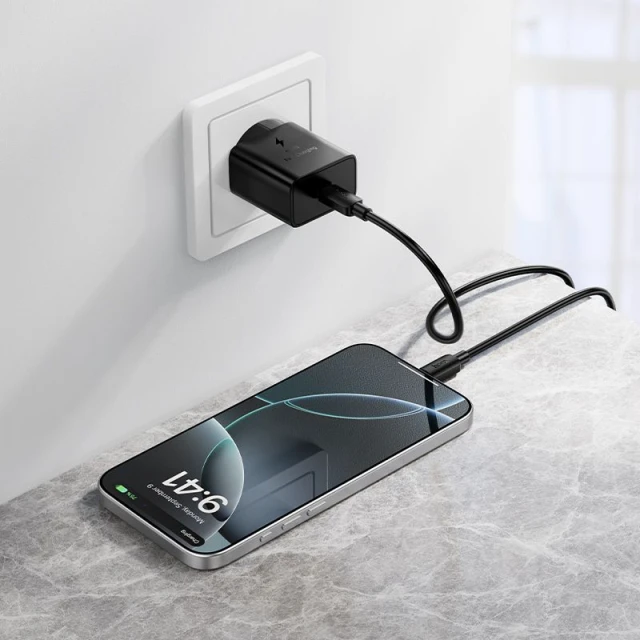 Сетевое зарядное устройство Hoco N76 USB-C QC PD 25W Black (6942007679152)