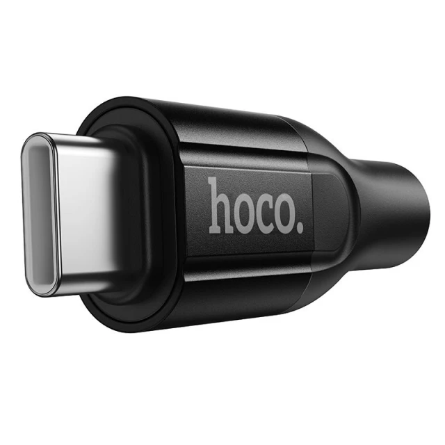 Перехідник Hoco UPA35 MIA USB-C на 3.5mm Black (6942007680318)