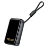 Powerbank Hoco 20000 mAh PD QC 2A 45W з вбудованим кабелем USB C Q54 White (6942007680486)