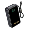 Powerbank Hoco 20000 mAh PD QC 2A 45W з вбудованим кабелем USB C Q54 White (6942007680486)