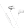Навушники провідні Hoco M119 з мікрофоном Jack 3.5 мм Silver (6942007680509)