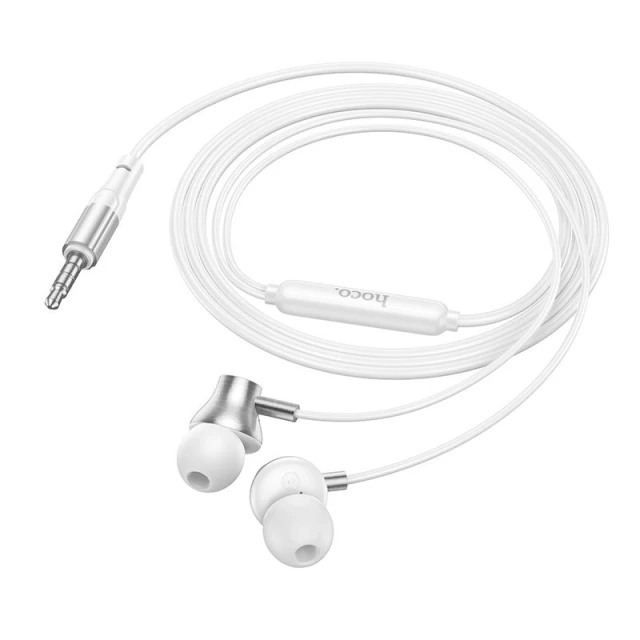Навушники провідні Hoco M119 з мікрофоном Jack 3.5 мм Silver (6942007680509)