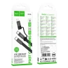 Кабель Hoco X125 USB C to USB C/Lightning Black (6942007681032)