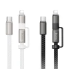Кабель Hoco X125 USB C to USB C/Lightning Black (6942007681032)