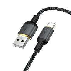 Кабель Hoco X128 Benefit USB A to USB C Black (6942007681094)