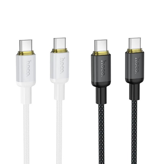 Кабель Hoco X128 Benefit USB C to USB C Black (6942007681117)