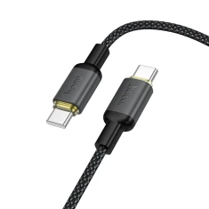 Кабель Hoco X128 Benefit USB C to USB C Black (6942007681117)