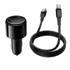 Автомобільний зарядний пристрій Hoco Z69A USB A + 2x USB C QC3.0 PD 37W + кабель USB C до C Black (6942007681575)
