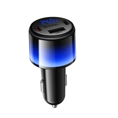 Автозарядка HOCO Z69B USB A + 2x USB C QC3.0 PD 57W Black (6942007681582)