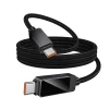 Кабель HOCO U154 Dot Matrix USB C to USB C 3A 60W з дисплеєм 1 м Black (6942007681797)