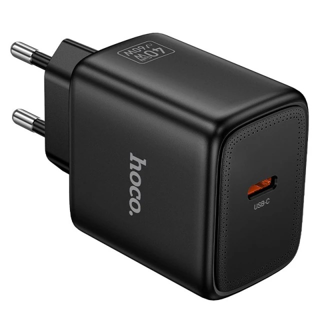 Сетевое зарядное устройство Hoco N83 GaN USB-C PD AVS 60W Black (6942007681995)
