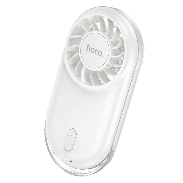 Вентилятор портативний міні HOCO HX611 White (6942007683395)