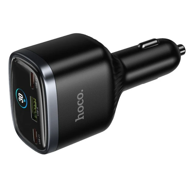 Автомобильное зарядное устройство HOCO Z70 USB A + 2x USB C QC3.0 PD 93W Black (6942007683630)