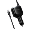 Автозарядка HOCO Z70 USB A + 2x USB C QC3.0 PD 93W + кабель C to C Black (6942007683647)