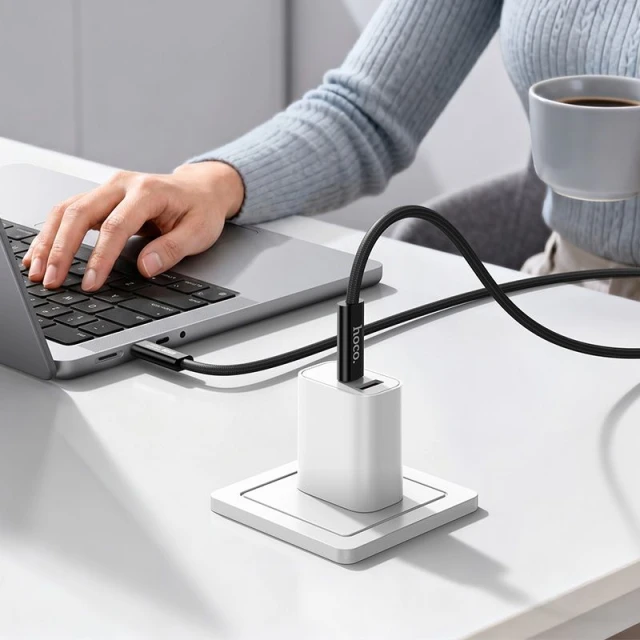 Кабель HOCO US15 USB C to USB C USB4 40Gbps/8K60Hz 5A 240W 1м Black (6942007687409)