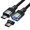 Кабель магнітний HOCO U159 USB C до USB C QC3.0 PD 5A 240W 1.2 м Black (6942007690379)