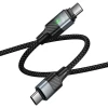 Кабель магнітний HOCO U159 USB C до USB C QC3.0 PD 5A 240W 1.2 м Black (6942007690379)