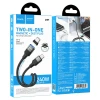 Кабель магнітний HOCO U159 USB C до USB C QC3.0 PD 5A 240W 1.2 м Black (6942007690379)
