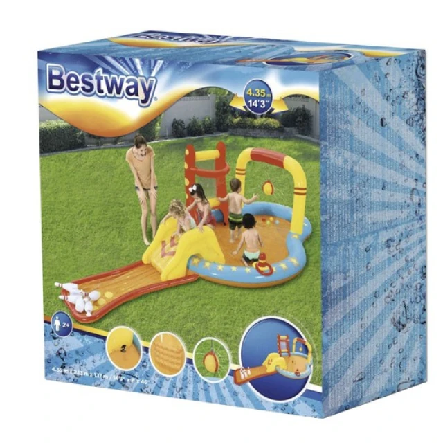 Надувний водний ігровий центр Bestway 435x213x117 см (6942138926118)