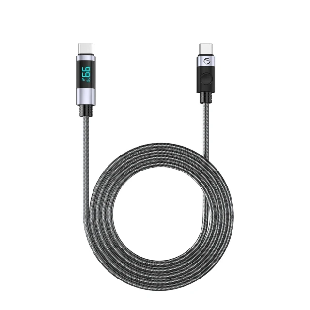 Кабель Orico LDC2C USB-C to USB-C PD 100W з LED дисплеєм 480Mb/s 3м (6942227110947)