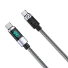 Кабель Orico LDC2C USB-C to USB-C PD 100W з LED дисплеєм 480Mb/s 3м (6942227110947)