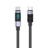 Кабель Orico LDC2C USB-C to USB-C PD 100W с LED дисплеем 480Mb/s 2м 2шт (6942227126467)