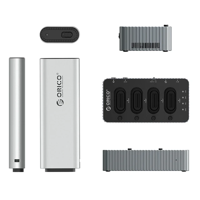 Станція Orico IT48N-C 4x M.2 NVME з функцією клонування Gray (6942227137562)