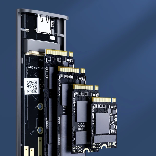 Зовнішній корпус M.2 NVME Orico AM2C3-G2 USB-C 3.2 Gray (6942227137654)