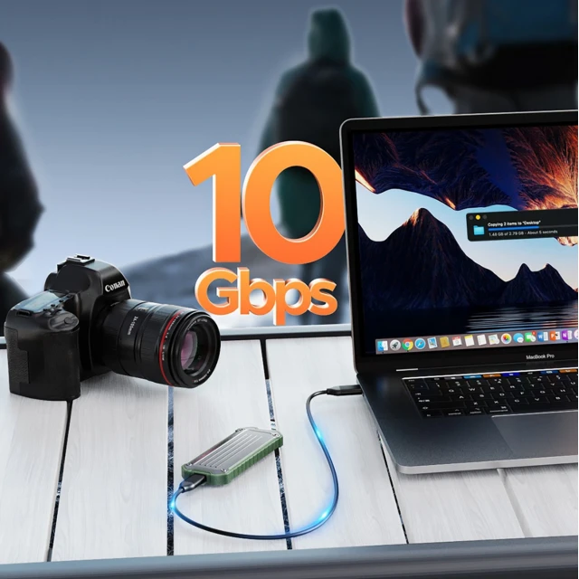 Кишеня дискова Orico OTPX-G2 M.2 NVMe/SATA SSD USB-C 3.2 тактична (6942227137685)