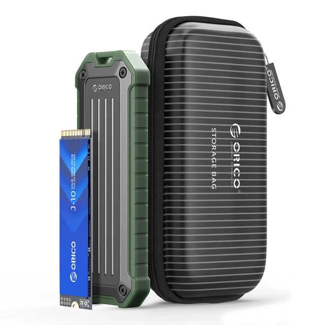 Кишеня дискова Orico OTPX-G2 M.2 NVMe/SATA SSD USB-C 3.2 тактична (6942227137685)