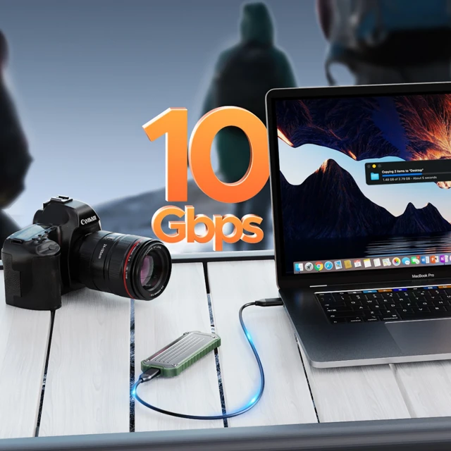 Кишеня дискова Orico OTPX-G2 M.2 NVMe/SATA SSD USB-C 3.2 тактична (6942227137685)