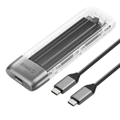 Кишеня для диска Orico TXM2-C3 M.2 NVME USB-C 3.2 10Gb/s Gray (6942227137760)