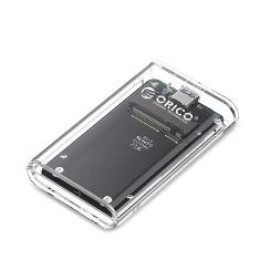 Карман для диска Orico TC10-MS MSATA USB-C 3.2 5Gb/s Transparent (6942227137777)