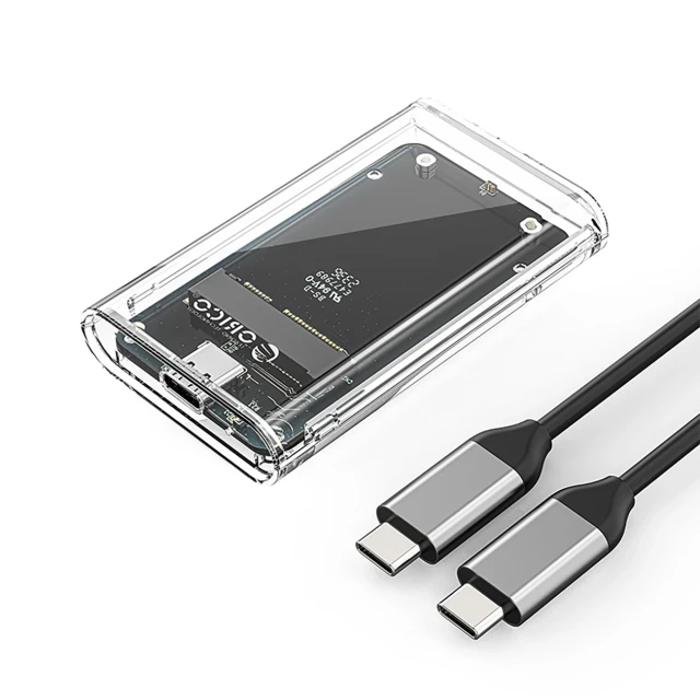 Карман для диска Orico TC10-MS MSATA USB-C 3.2 5Gb/s Transparent (6942227137777)