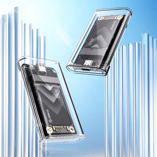 Карман для диска Orico TC10-MS MSATA USB-C 3.2 5Gb/s Transparent (6942227137777)