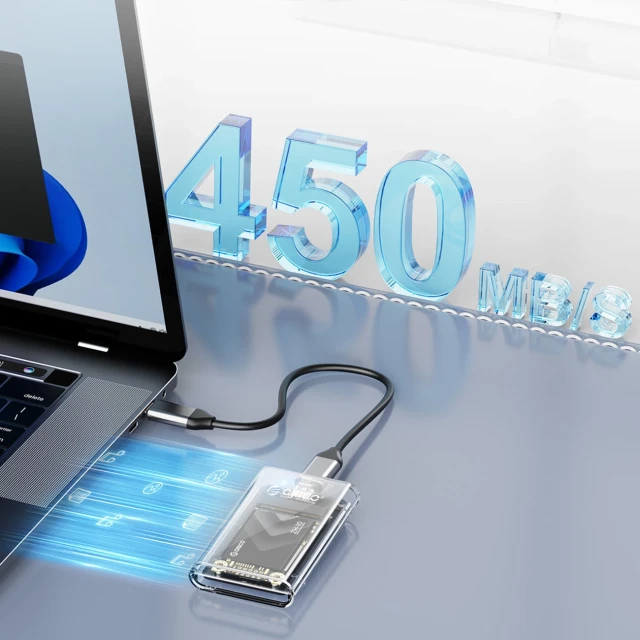 Карман для диска Orico TC10-MS MSATA USB-C 3.2 5Gb/s Transparent (6942227137777)